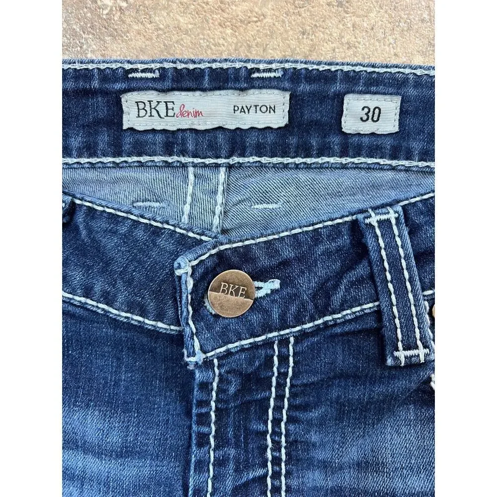 BKE Buckle Payton thick stitching denim jeans, women's size 30 - Picture 4 of 7